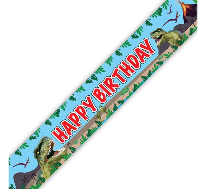 9ft Dinosaur Birthday Banner